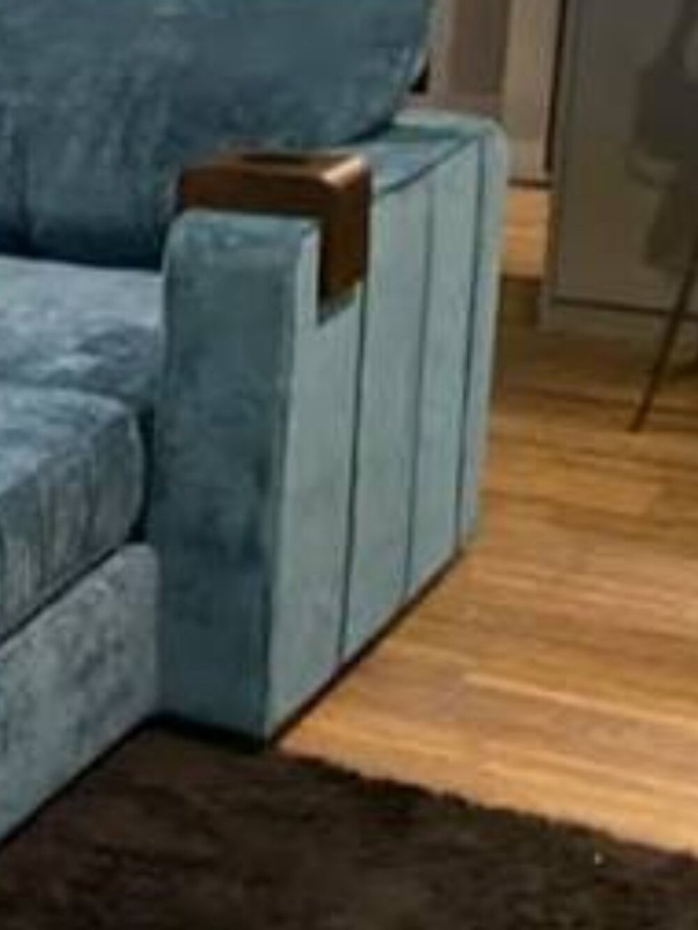 Lovesac Deep Side Cover: Midnight Navy Corded Velvet